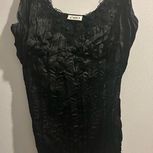 Cato Women's Elegant Black Blouse   NEW WITH TAGS !!!!